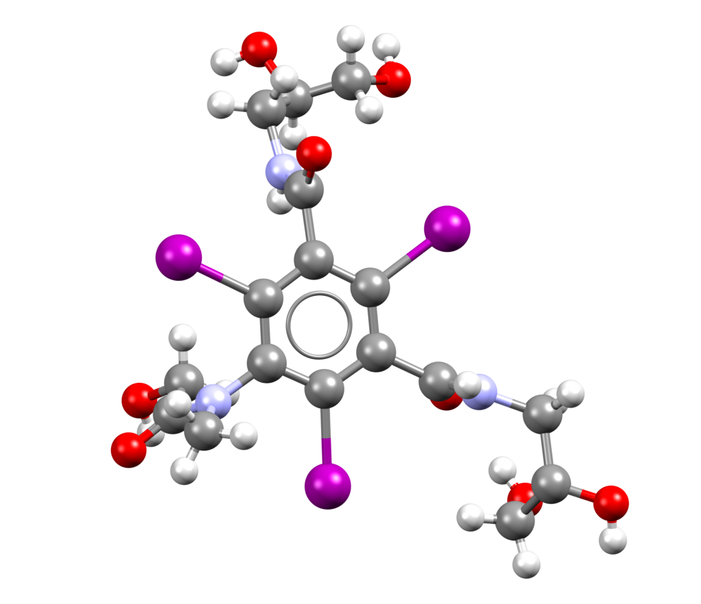 3D molecular model.