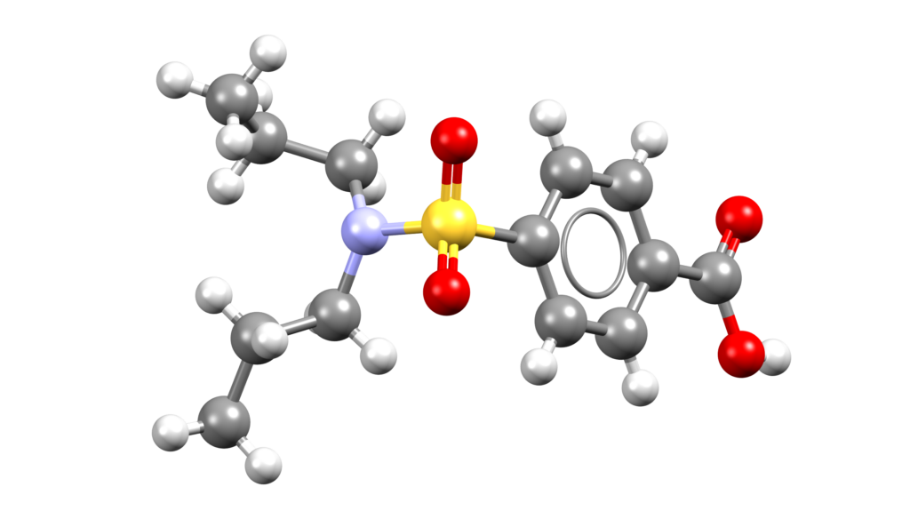 3D molecular model.