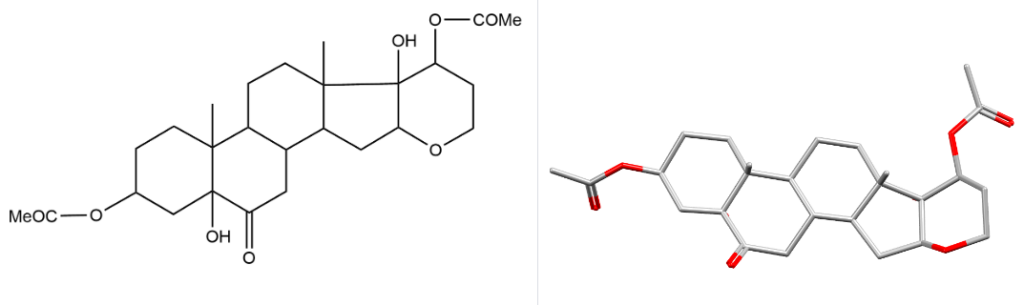 Ball and stick representation of CSD Entry COMXIL.